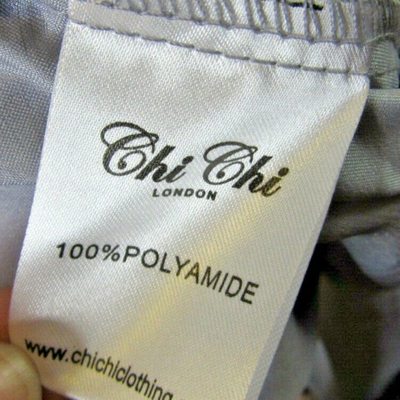 Vintage Chi Chi Prom Dress Size 6 Blue Gray Lolita Embroidery Party British NWT - Picture 12 of 15